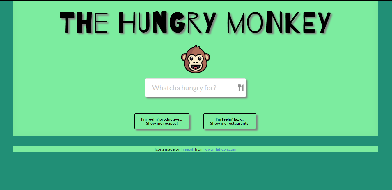 The Hungry Monkey website